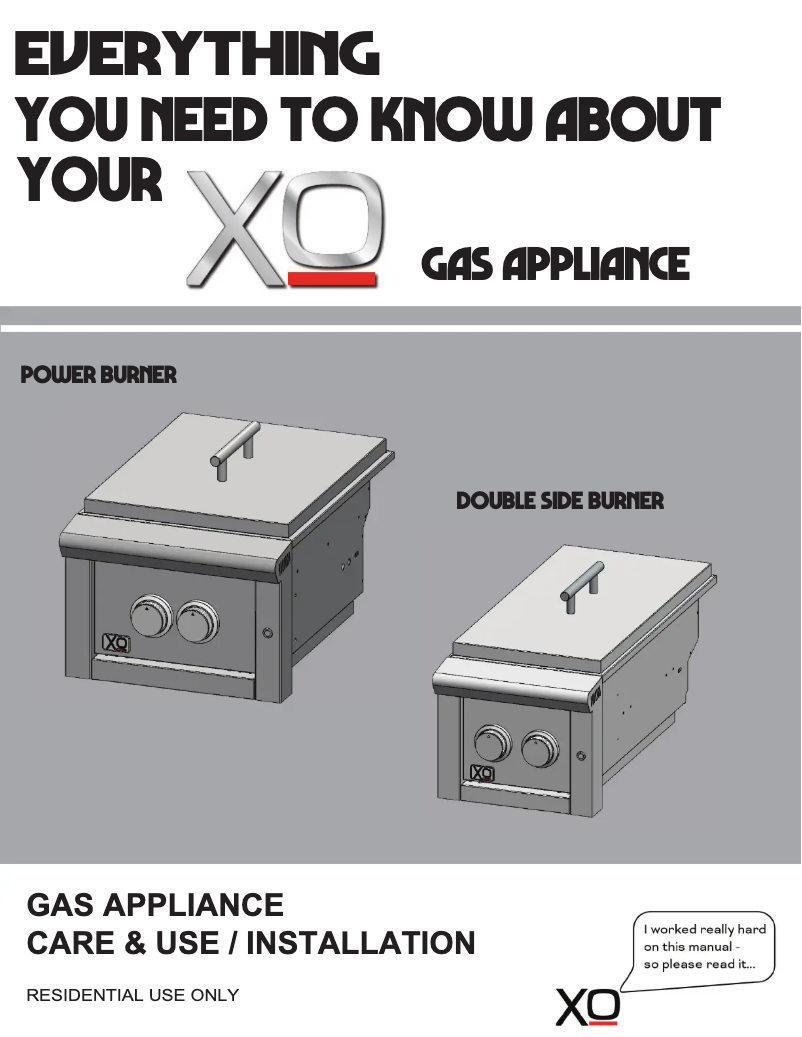 Page 1 of the manual User Manual XO XOGPOWER60KL