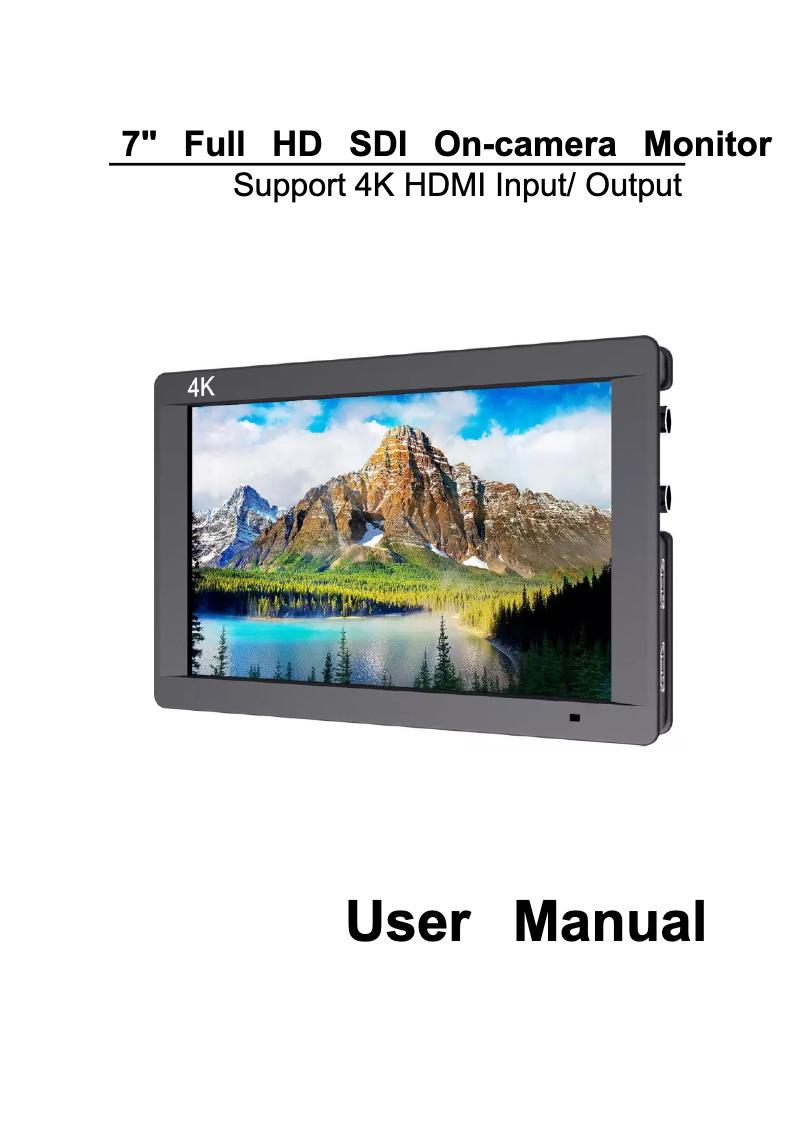Page 1 of the manual User Manual Feelworld FW703