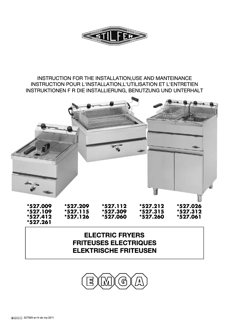 Page 1 of the manual User Manual Stilfer 527009
