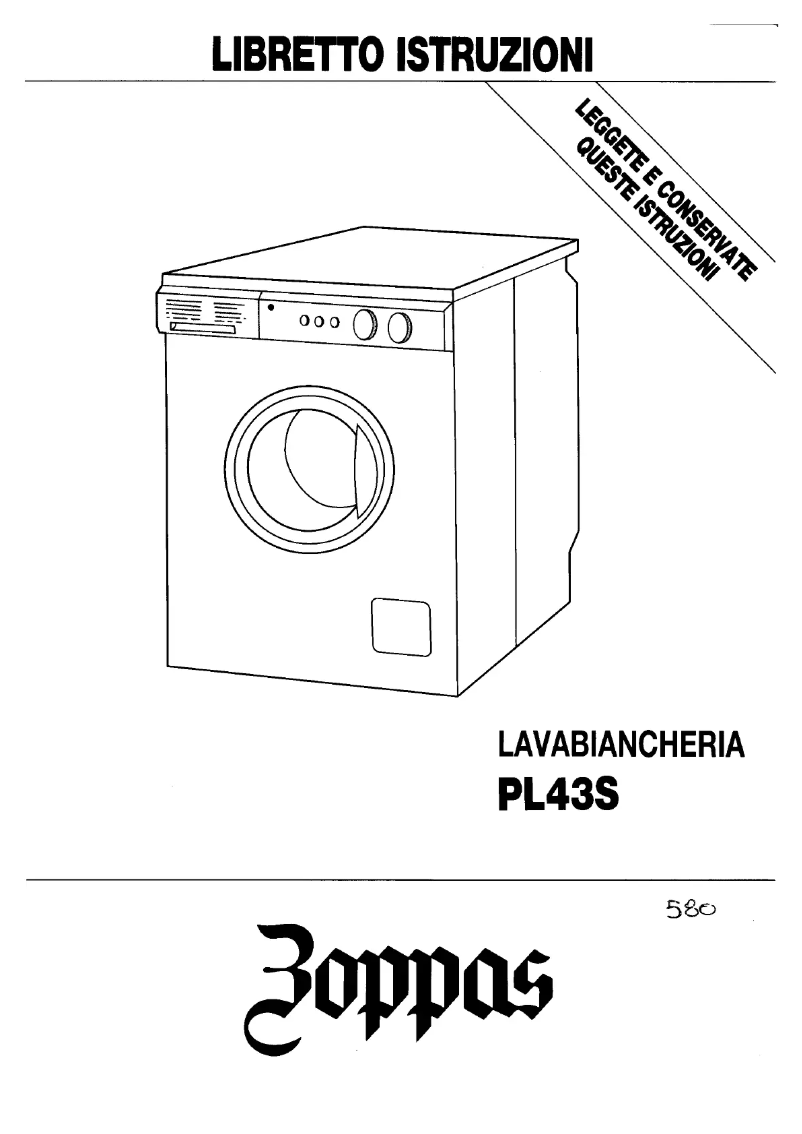 First page image of the manual for PL43S