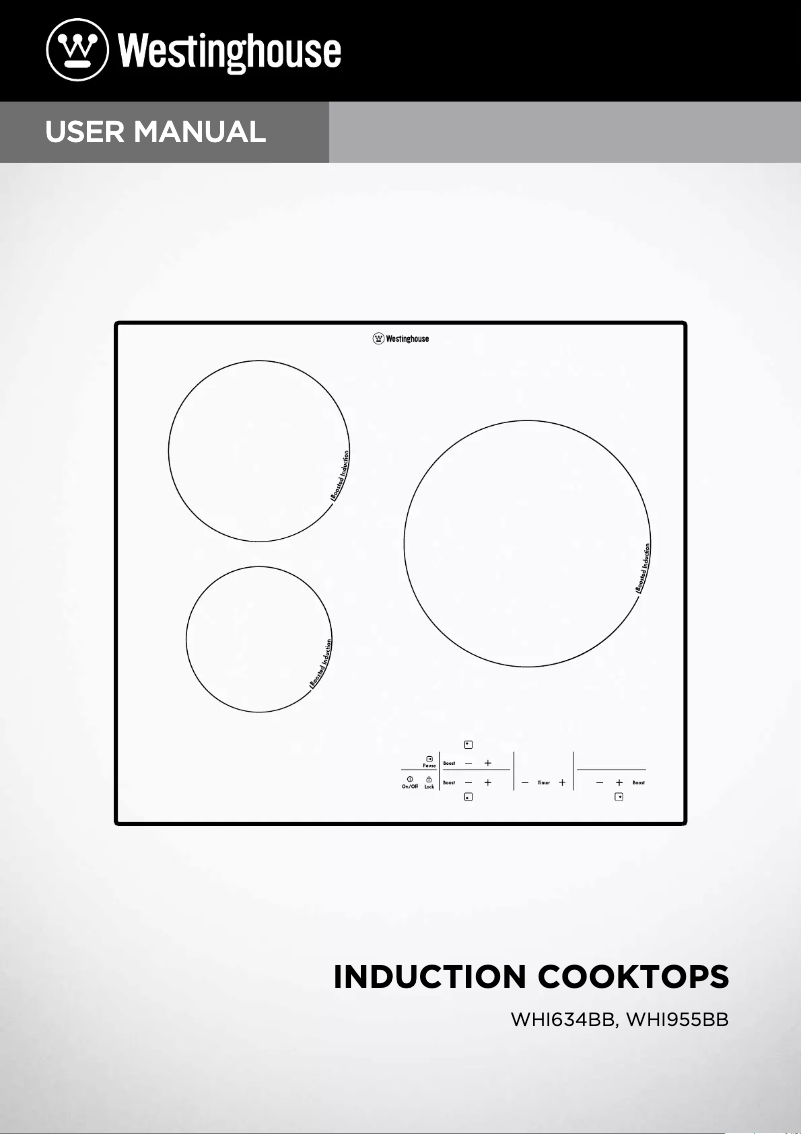 Page 1 of the manual User Manual Westinghouse WHI955BB
