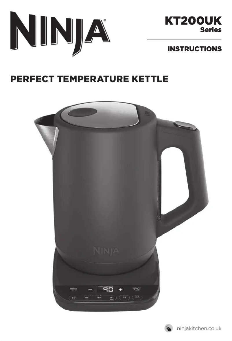 Page 1 of the manual User Manual Ninja Perfect Temperature KT200UK