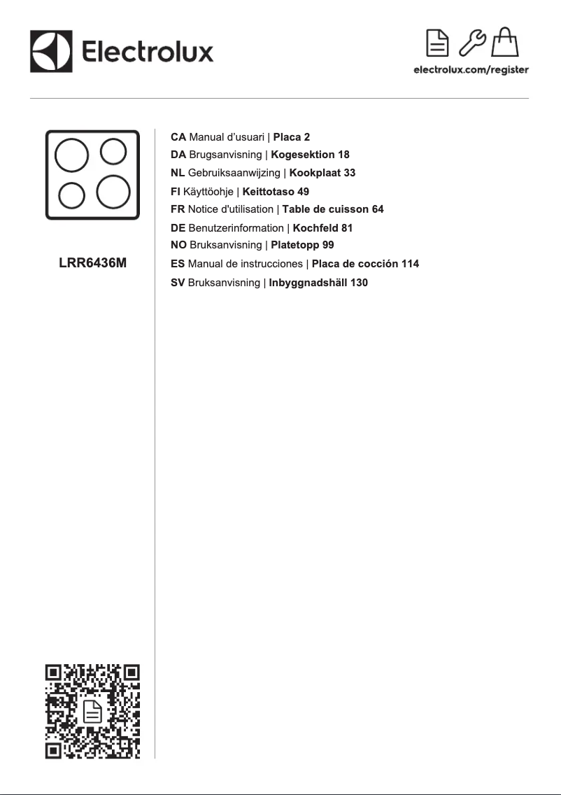 First page image of the manual for LRR6436M