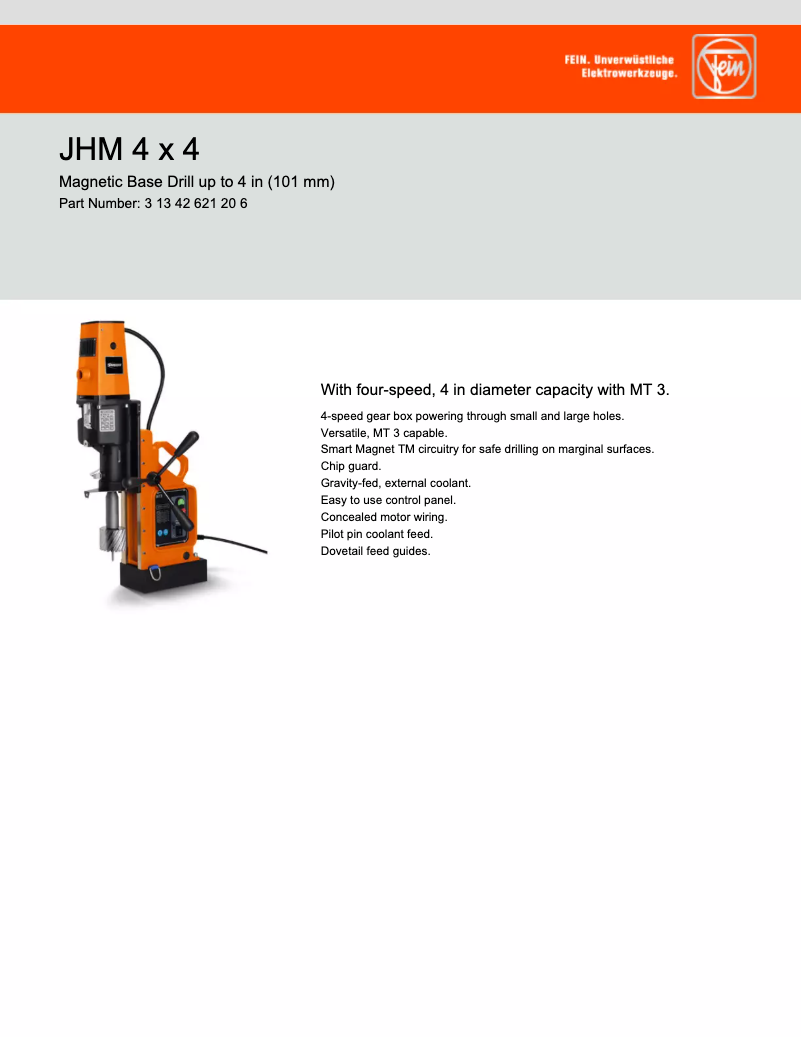 First page image of the manual for JHM 4 x 4