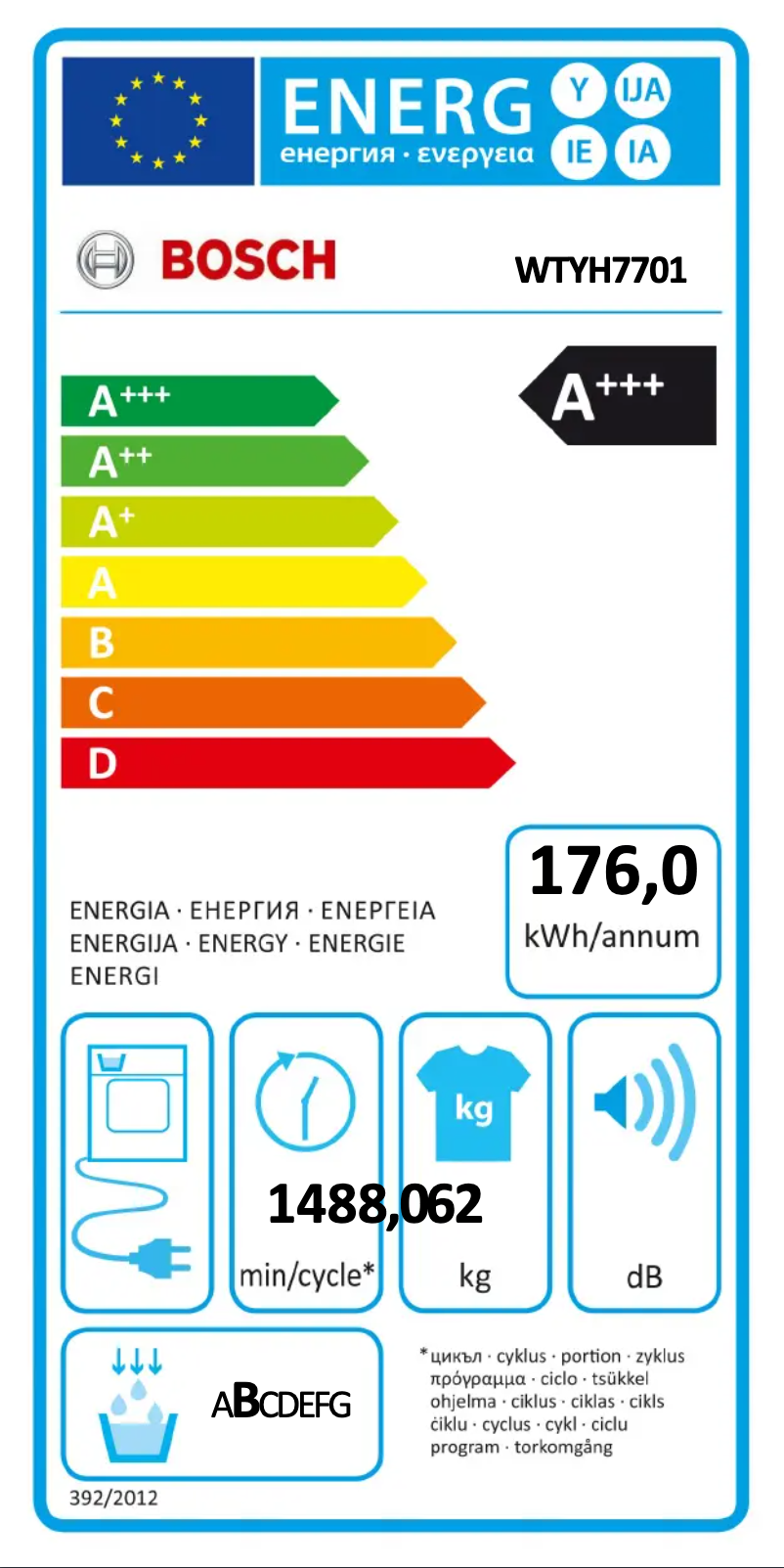 First page image of the manual for WTYH7701