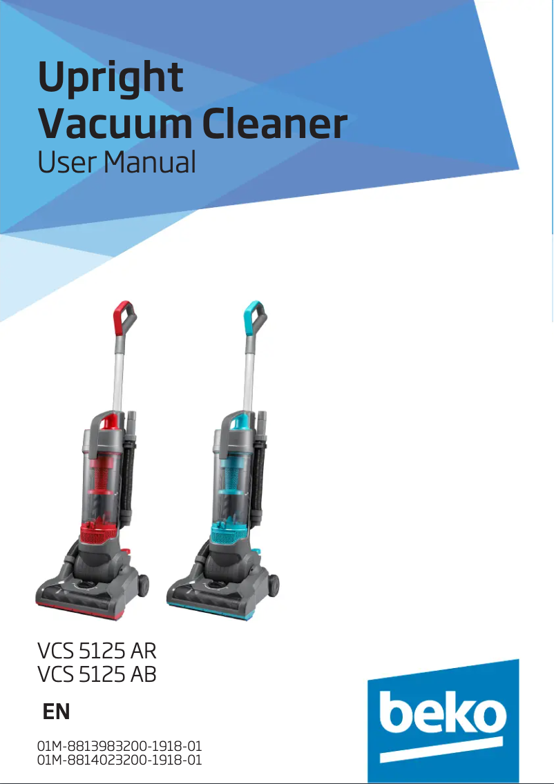 First page image of the manual for VCS5125AR