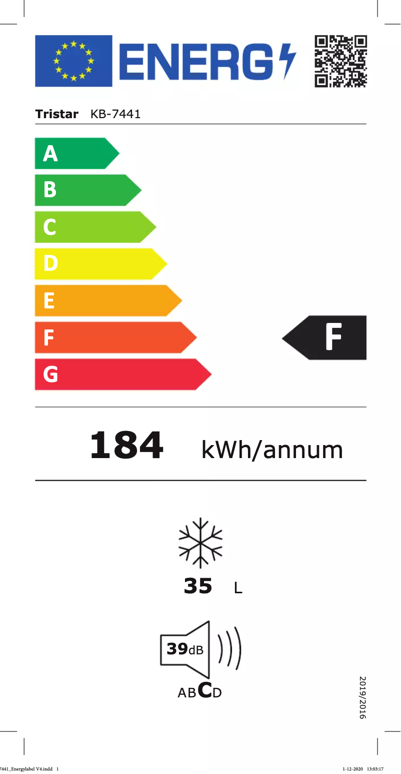 First page image of the manual for KB-7441