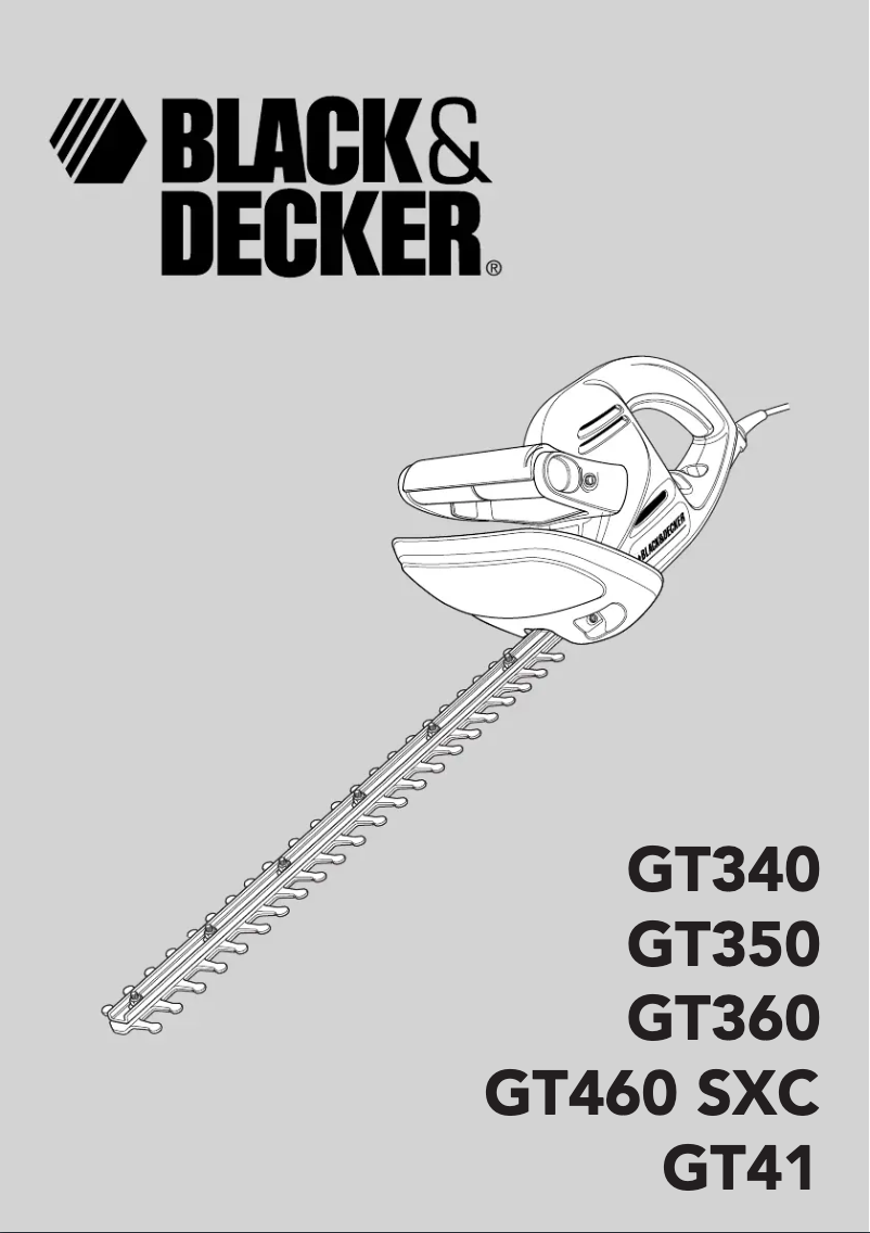 Page 1 de la notice Manuel utilisateur Black & Decker GT41