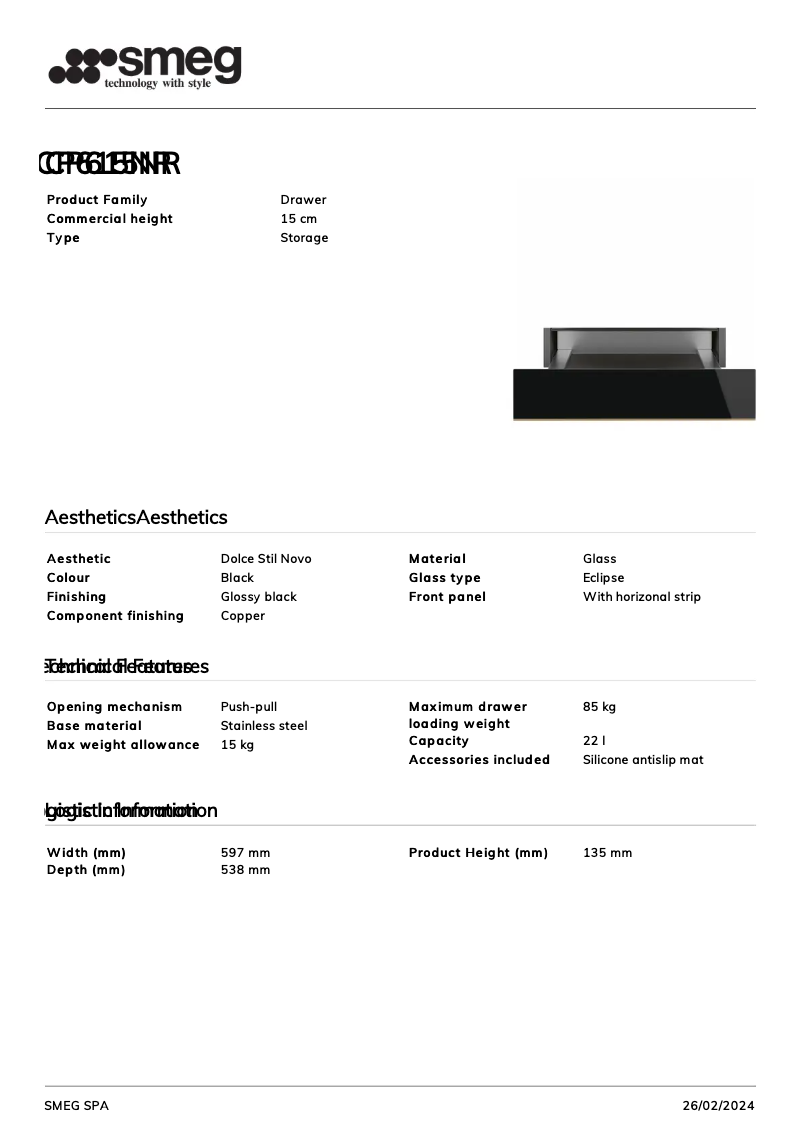 First page image of the manual for CP615NR