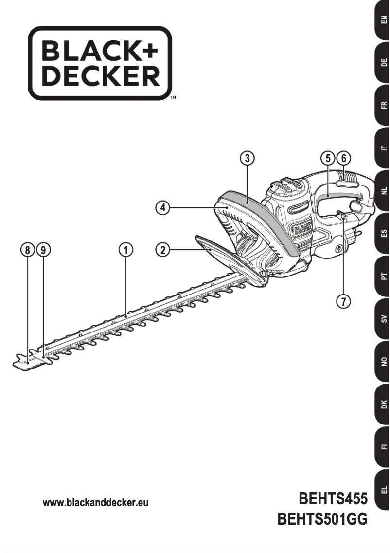 Page 1 of the manual User Manual Black & Decker BEHTS455