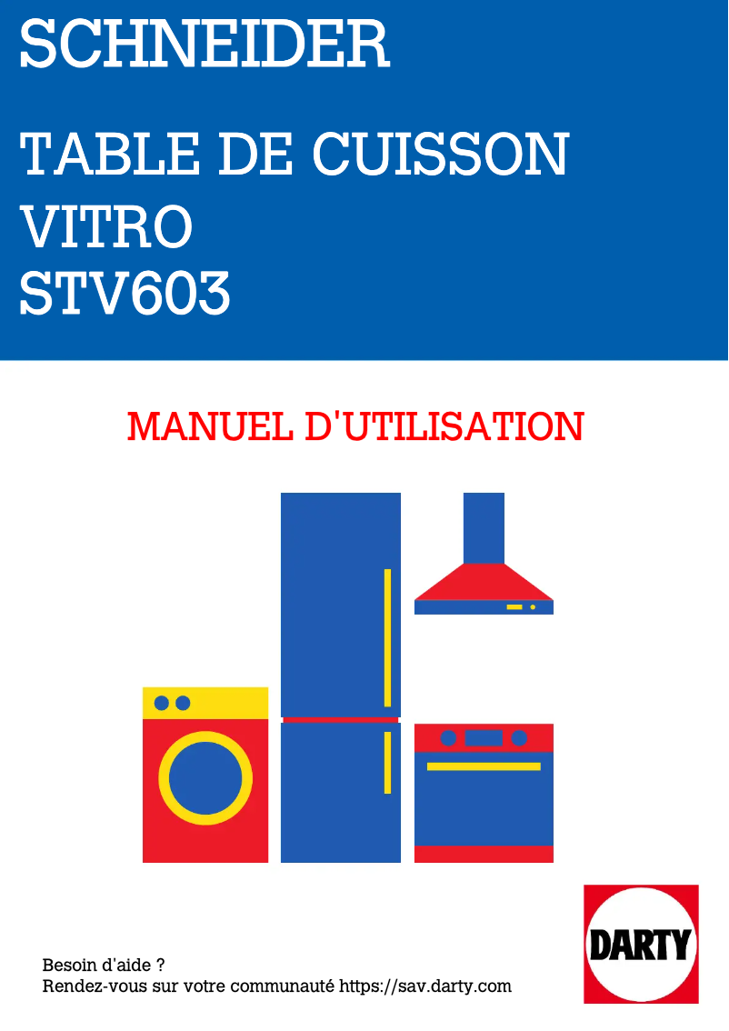 First page image of the manual for STV603