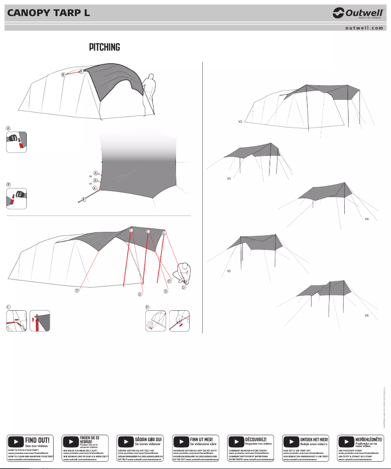 First page image of the manual for Canopy Tarp L