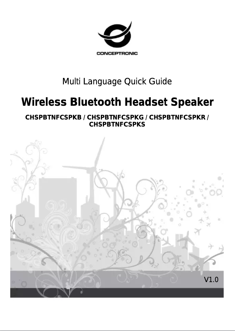 Page 1 of the manual User Manual Conceptronic CHSPBTNFCSPKB