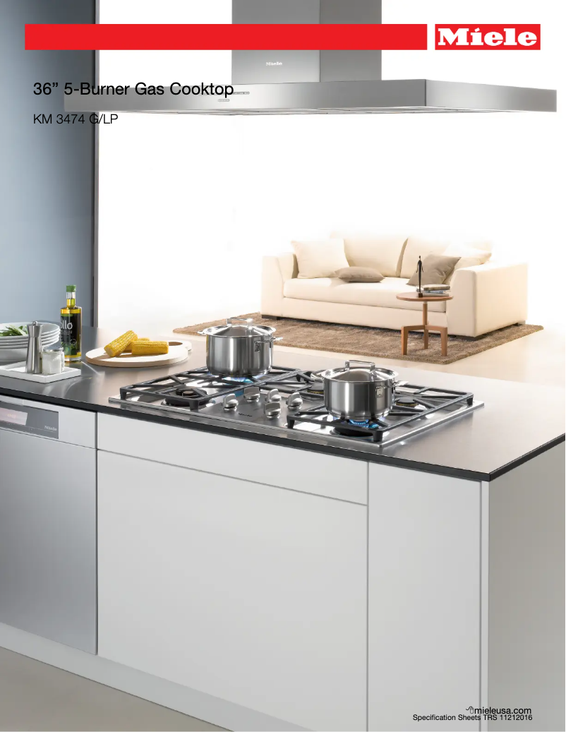 First page image of the manual for KM 3474 G