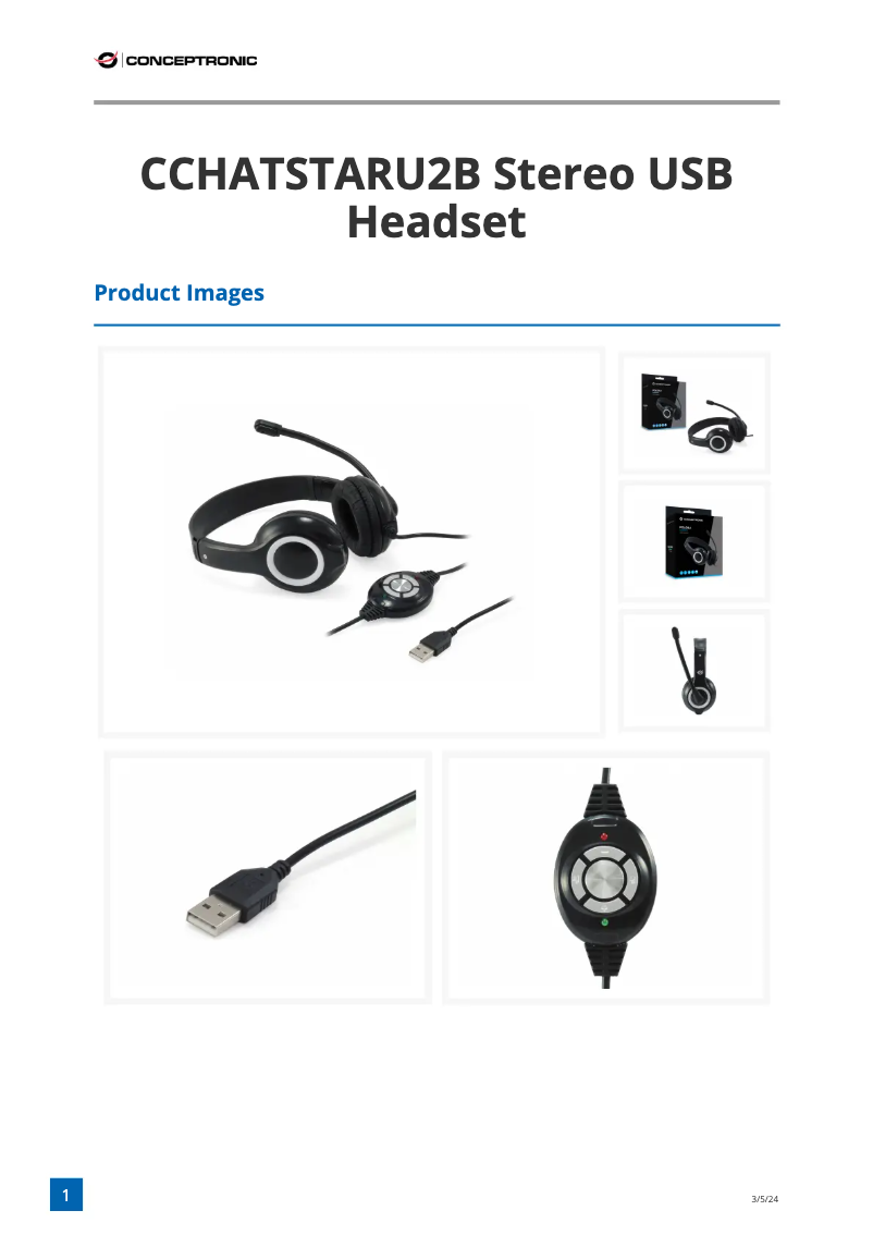 First page image of the manual for CCHATSTARU2B