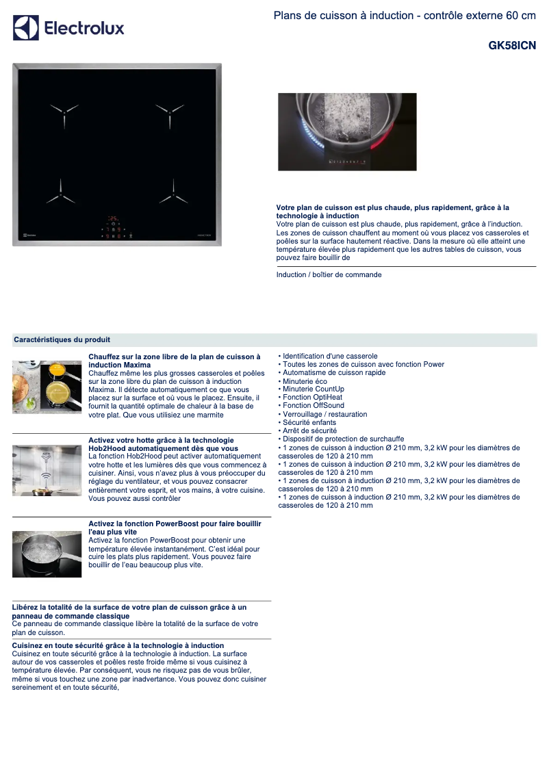 First page image of the manual for GK58ICN