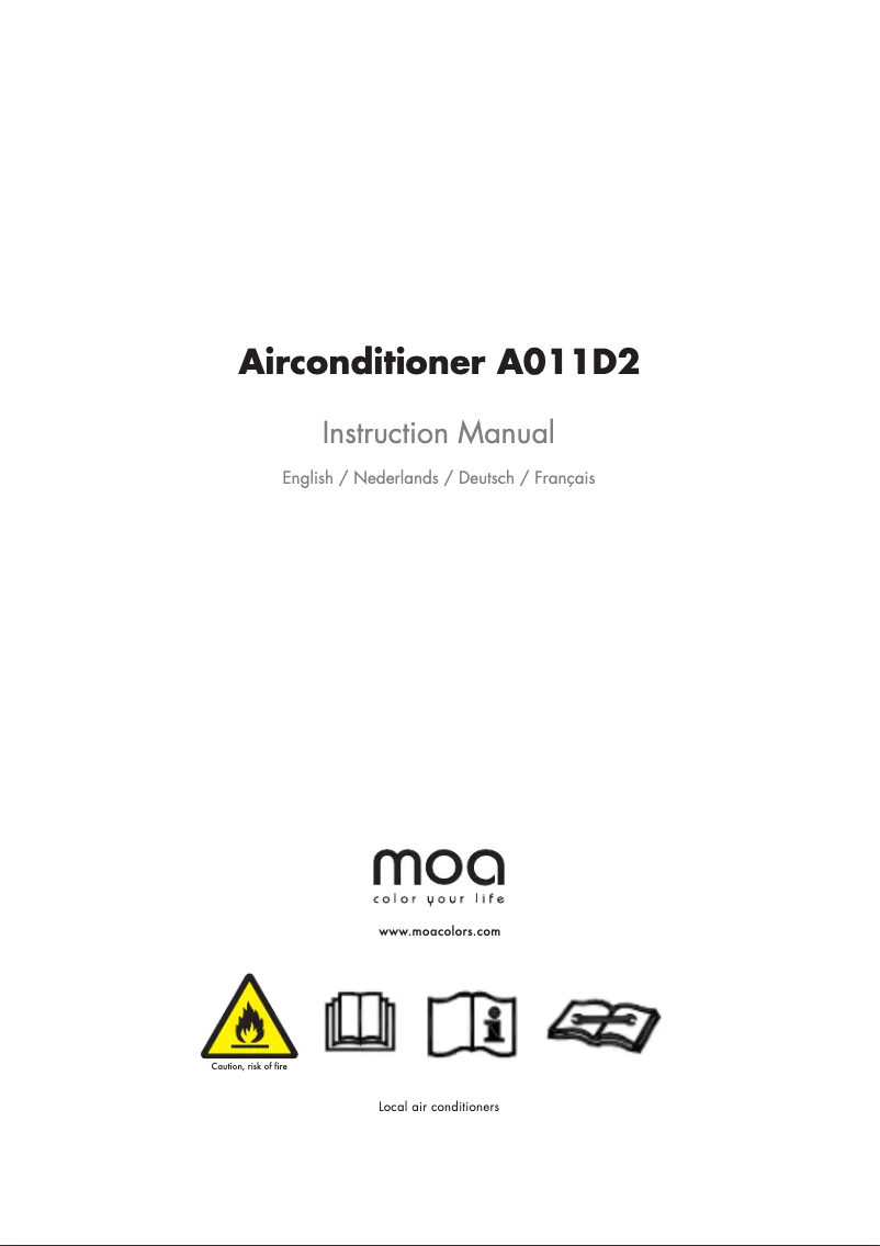 First page image of the manual for A011D2G