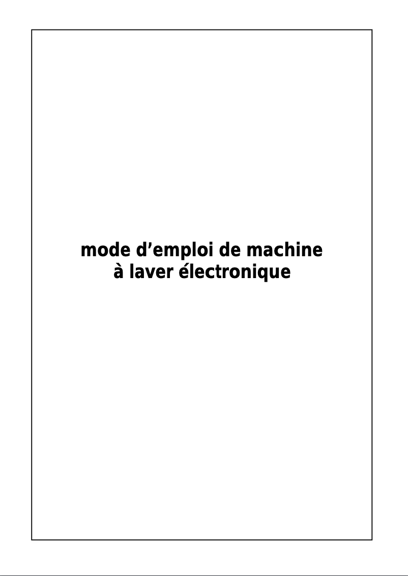 First page image of the manual for ALF0605W