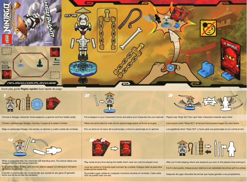 First page image of the manual for NINJAGO 2175