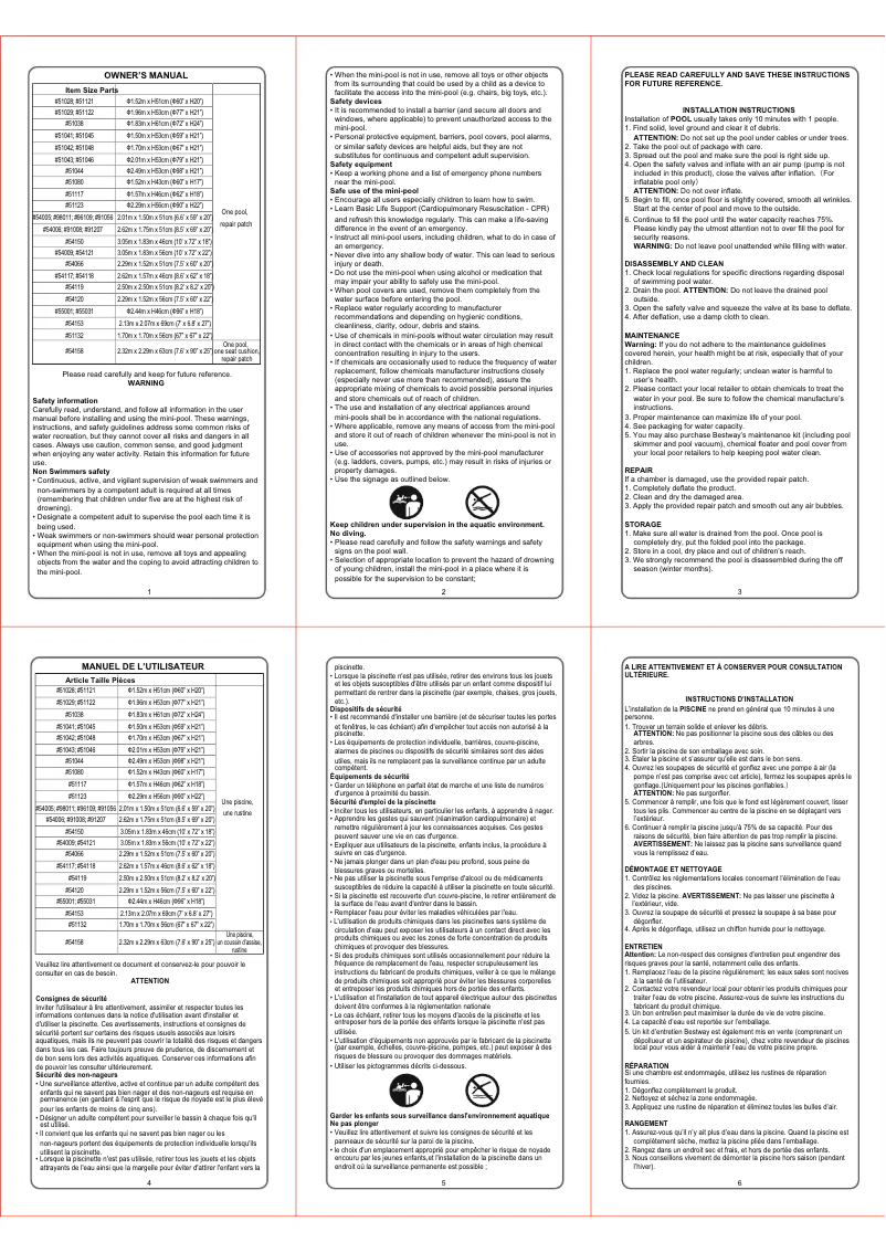 First page image of the manual for 54120