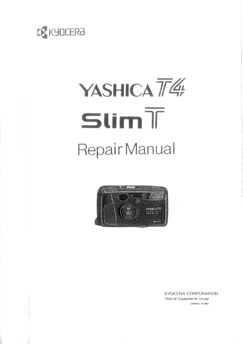 Page 1 of the manual User Manual Kyocera T4