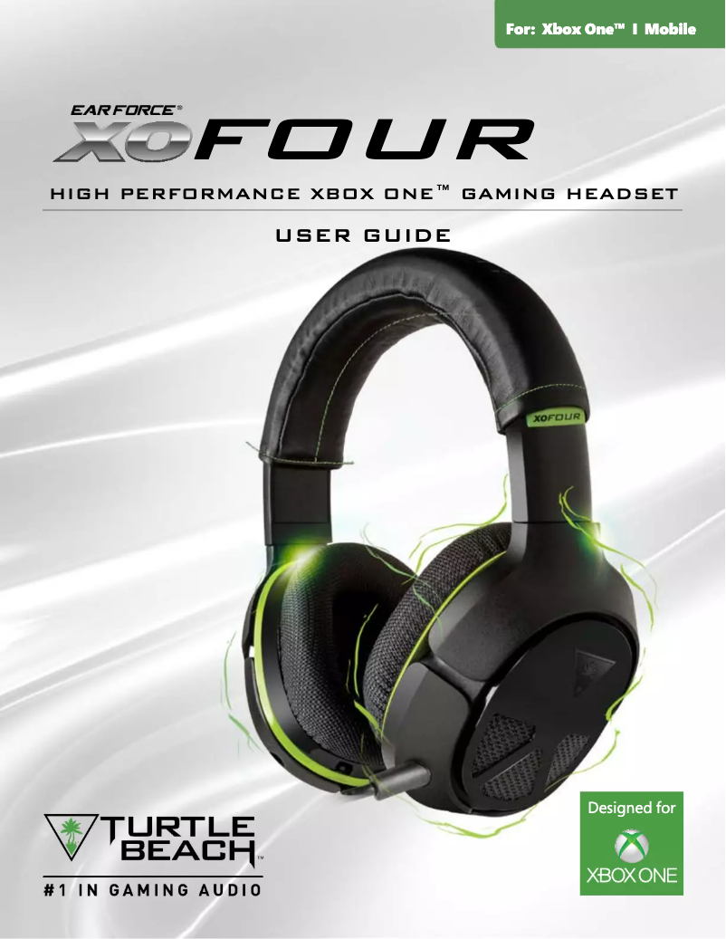 Page 1 of the manual User Manual Turtle Beach Ear Force XO Four