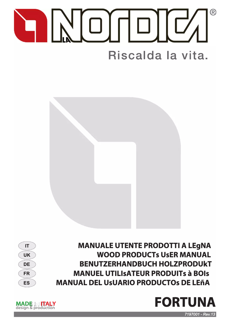 First page image of the manual for Fortuna