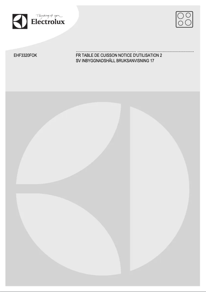 First page image of the manual for EHF3320FOK