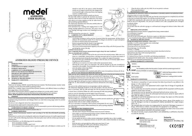 Page 1 of the manual User Manual Medel Dualstetho PRO