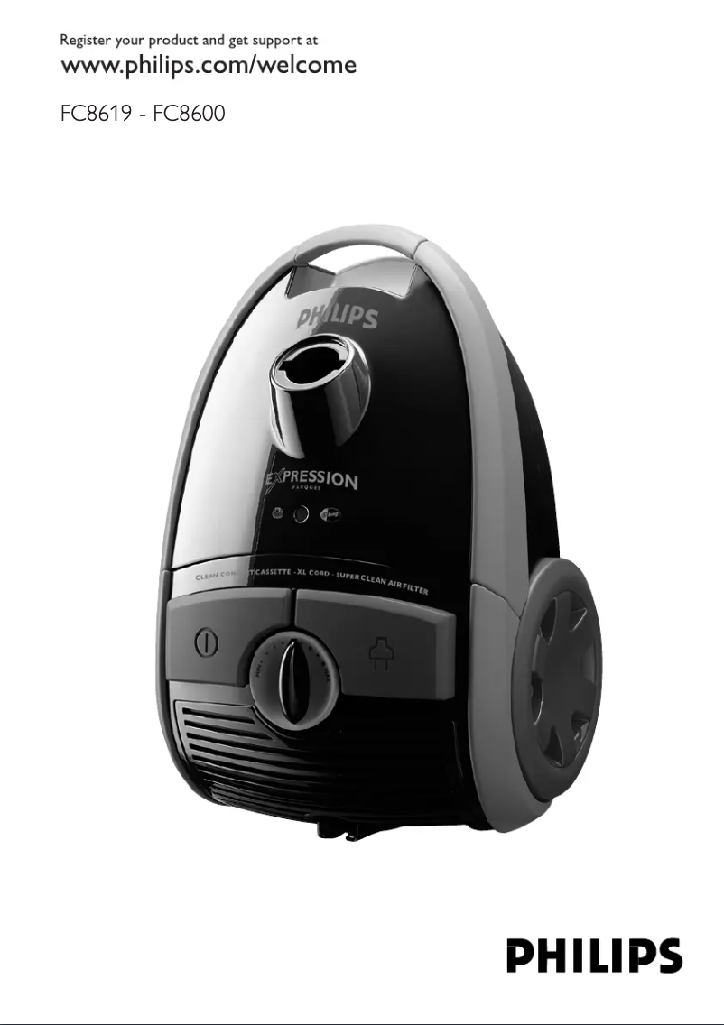 Page 1 of the manual User Manual Philips Expression FC8619