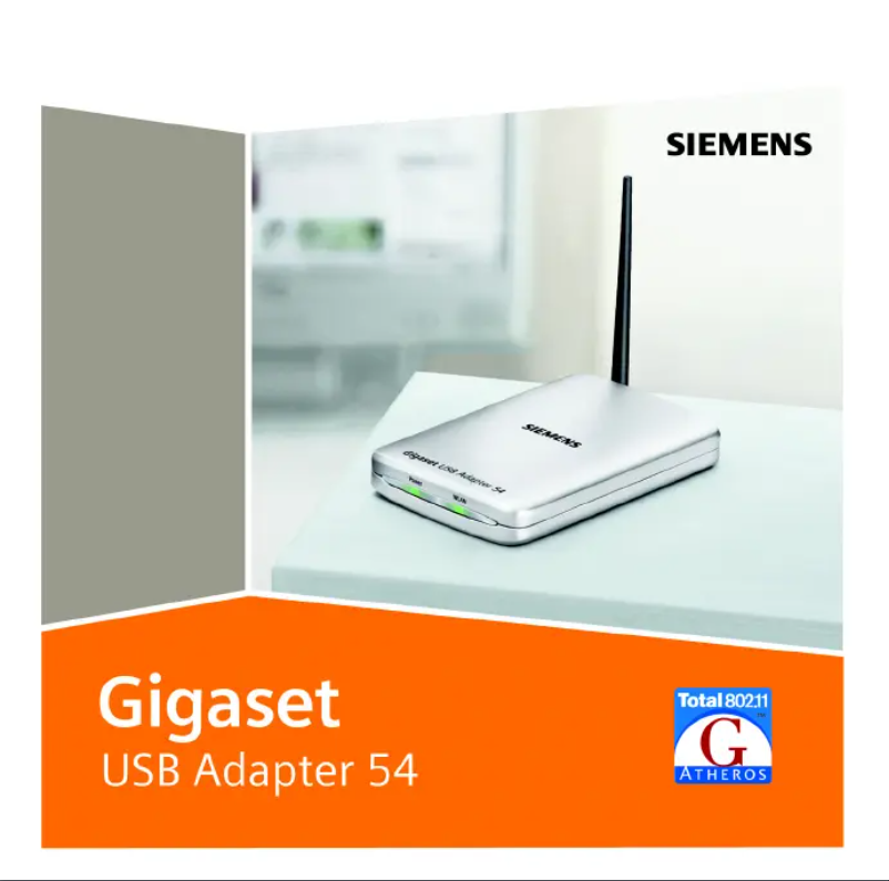 Page 1 of the manual User Manual Gigaset USB Adapter