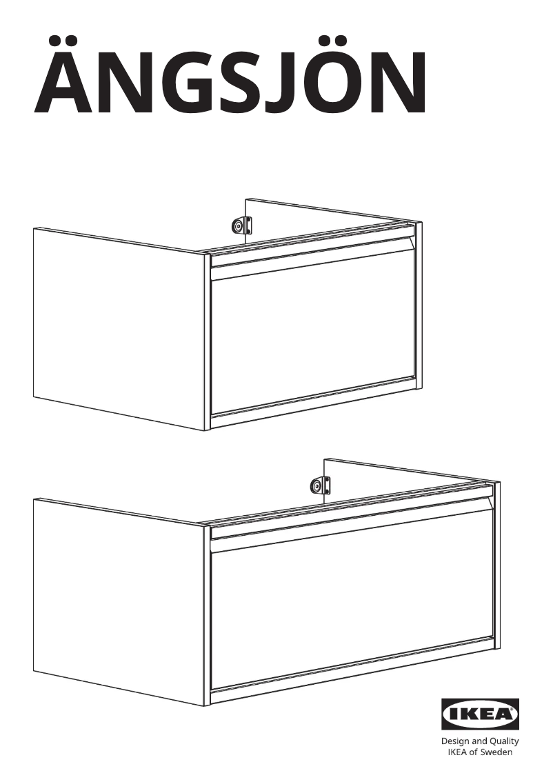 First page image of the manual for ÄNGSJÖN 005.350.97