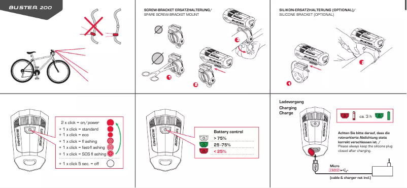 First page image of the manual for Buster 200