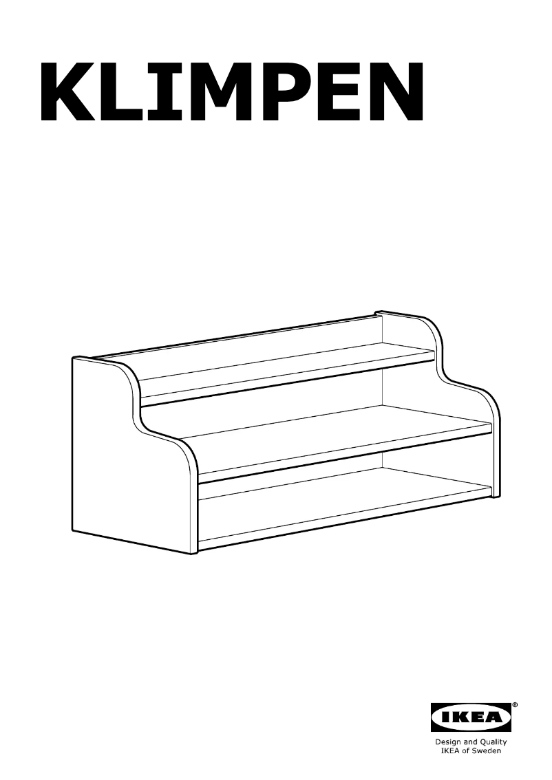 Page 1 of the manual User Manual Ikea KLIMPEN