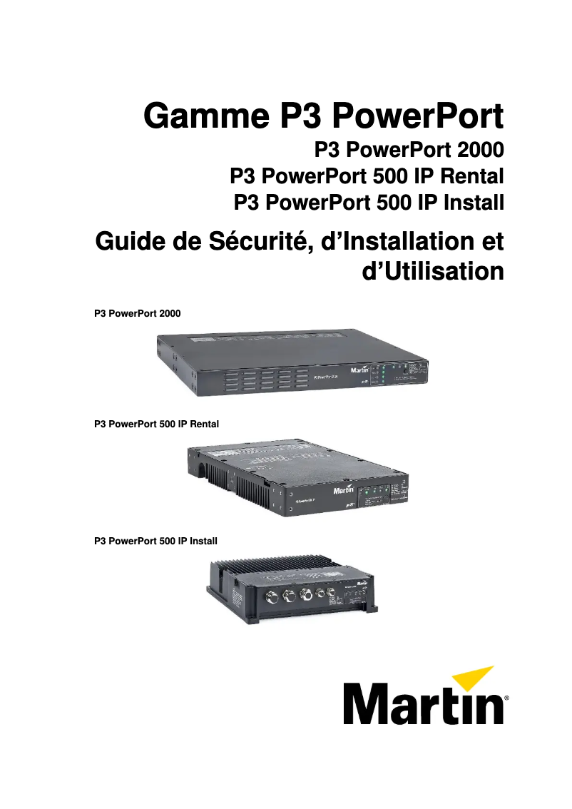 First page image of the manual for P3 PowerPort 2000