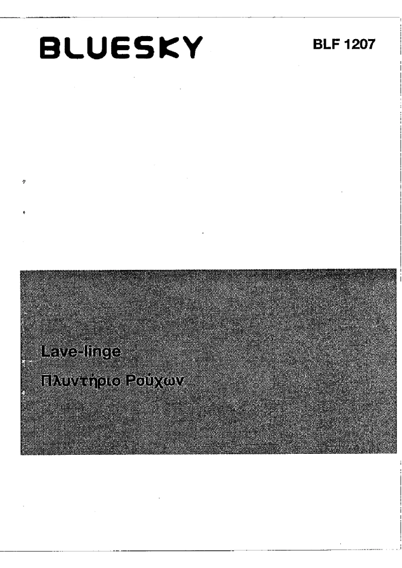 Page 1 of the manual User Manual Bluesky BLF 1207