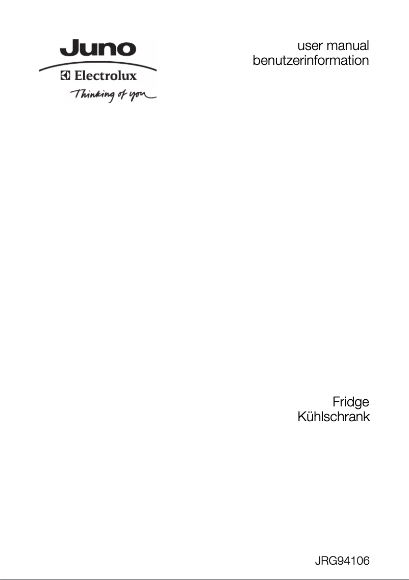 First page image of the manual for JRG94106