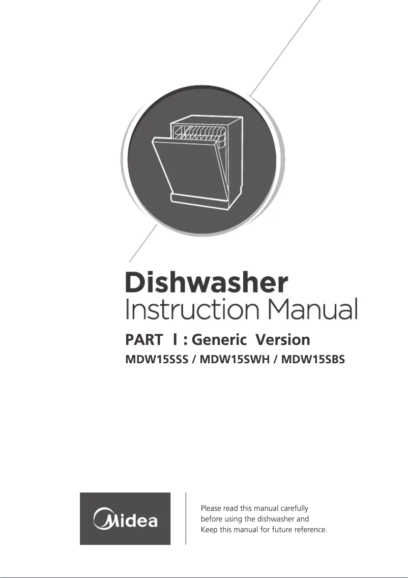 Page 1 of the manual User Manual Midea MDW15SWH