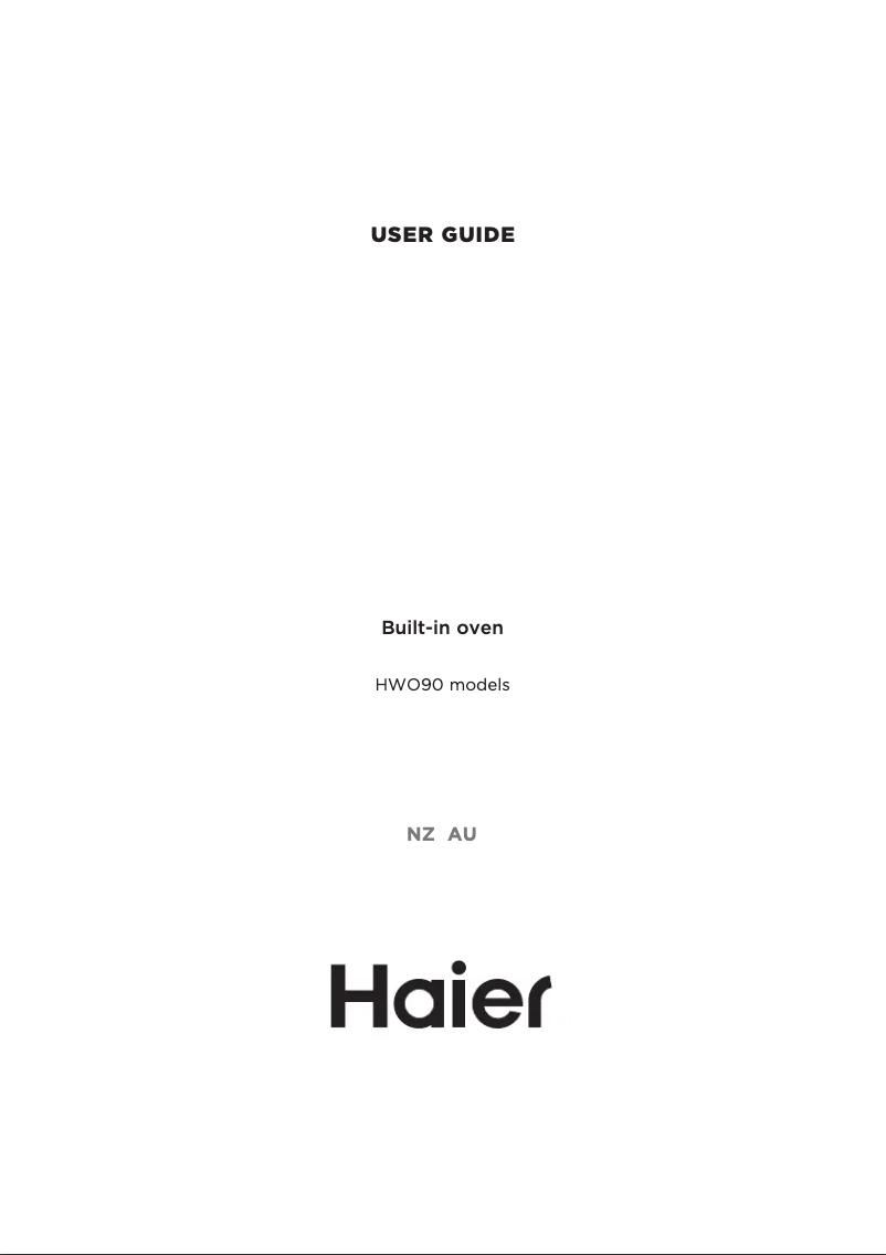 Page 1 of the manual User Manual Haier HWO90S4MX1