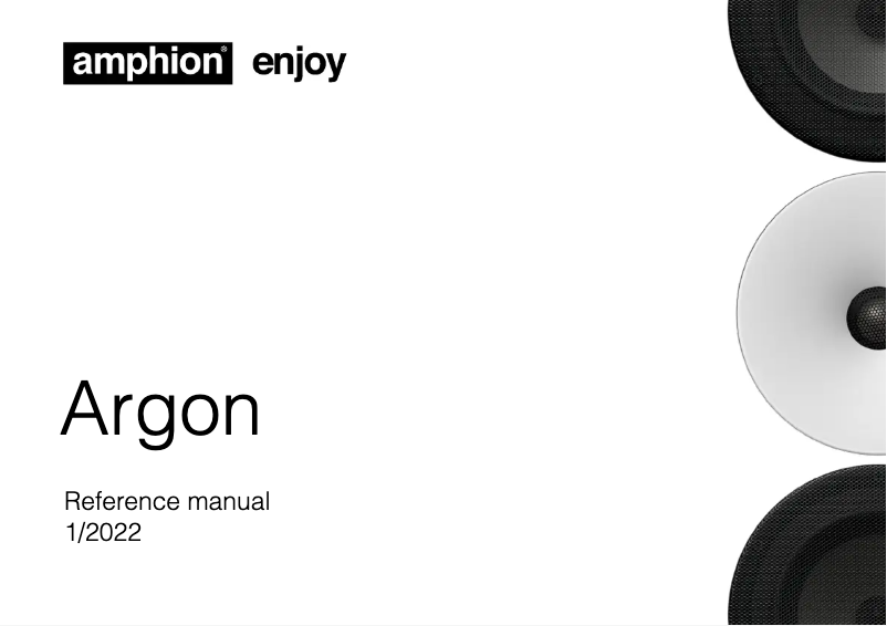First page image of the manual for Argon 7LS