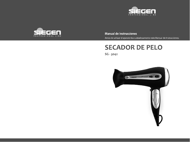 First page image of the manual for SG-3042