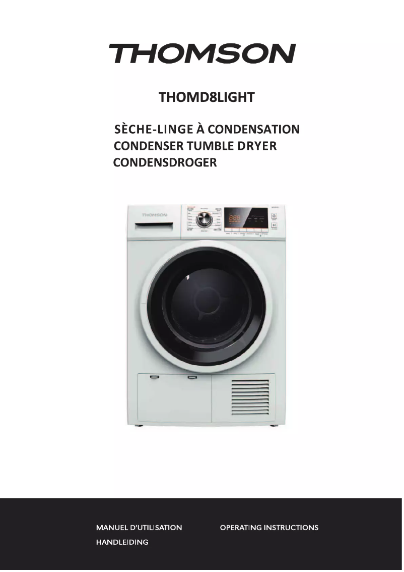 First page image of the manual for THTD8LIGHT