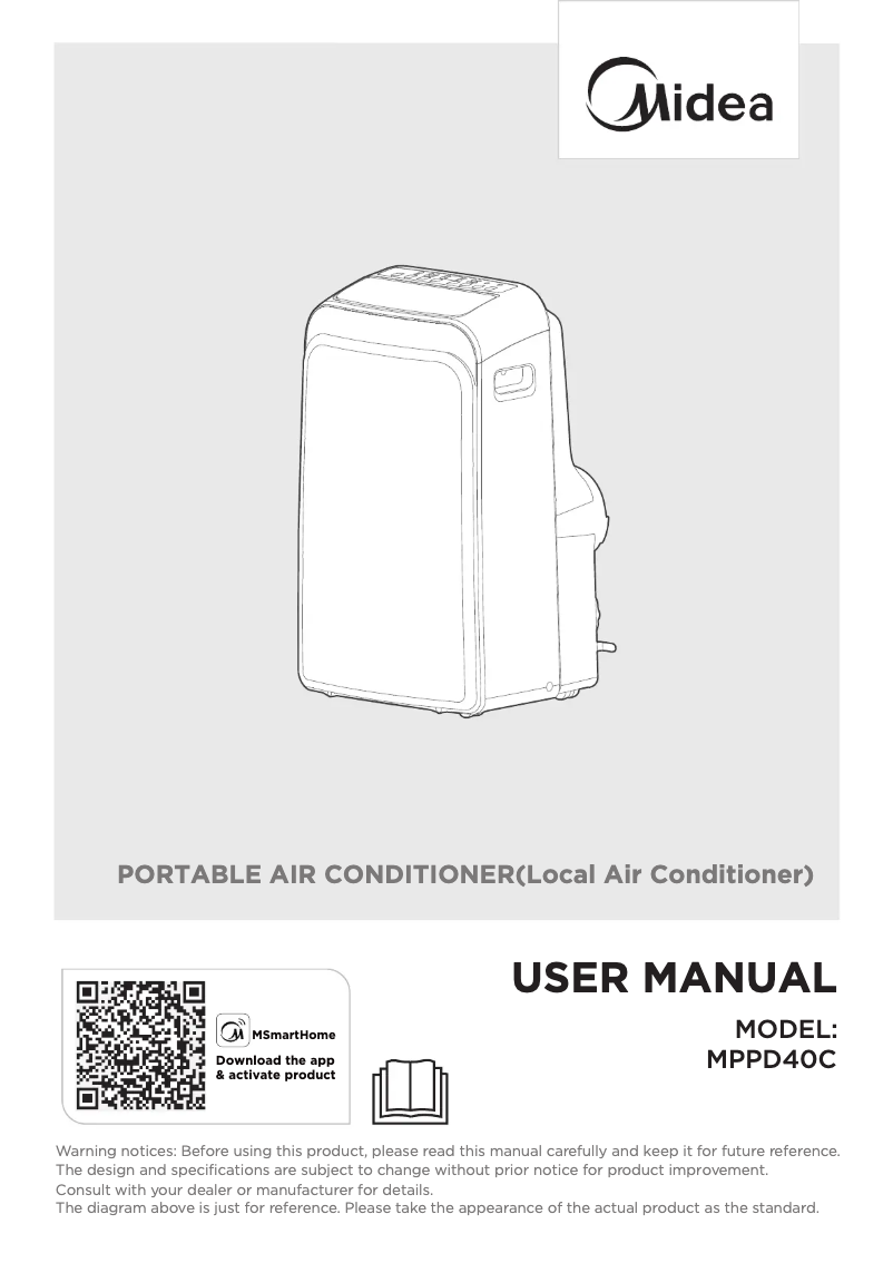 Page 1 of the manual User Manual Midea MPPD40C