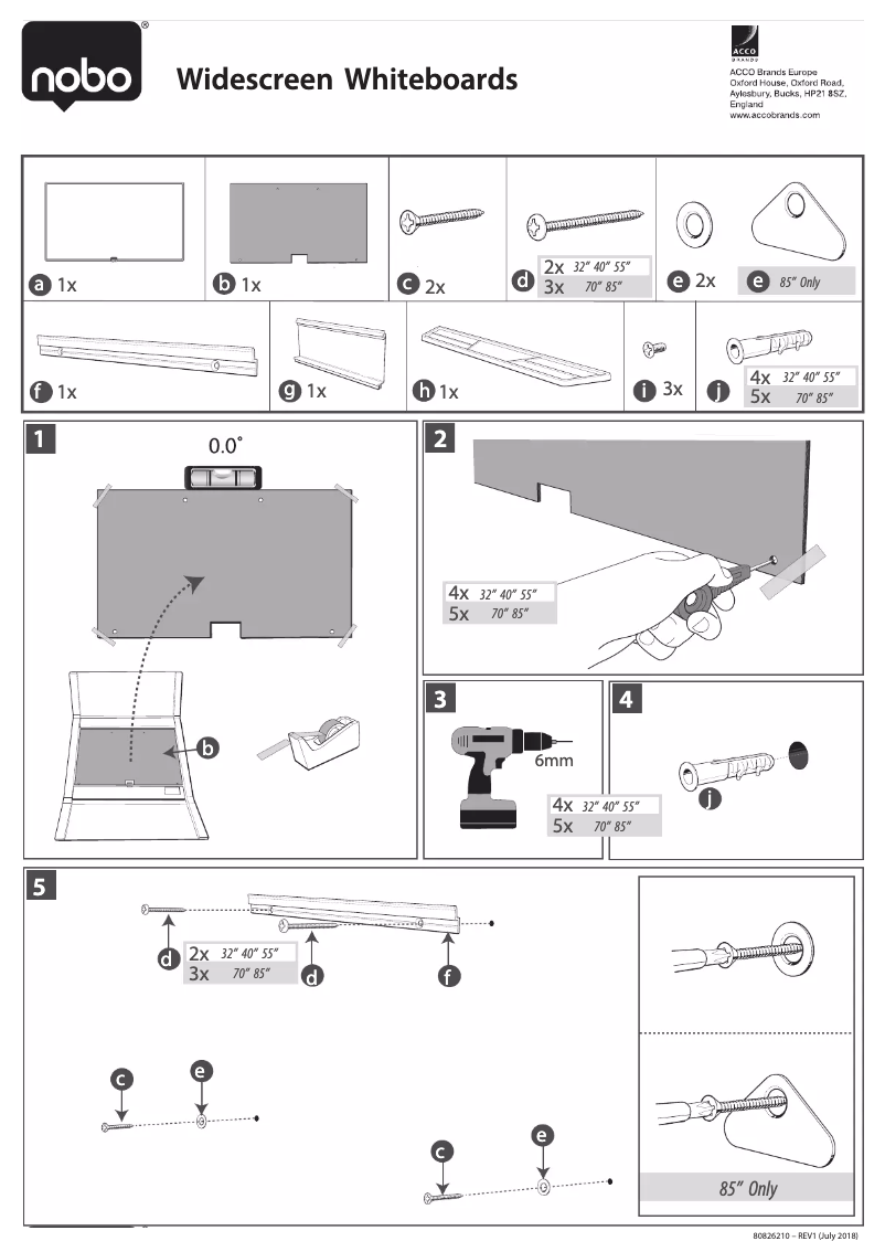 Page 1 of the manual User Manual Nobo 1905291