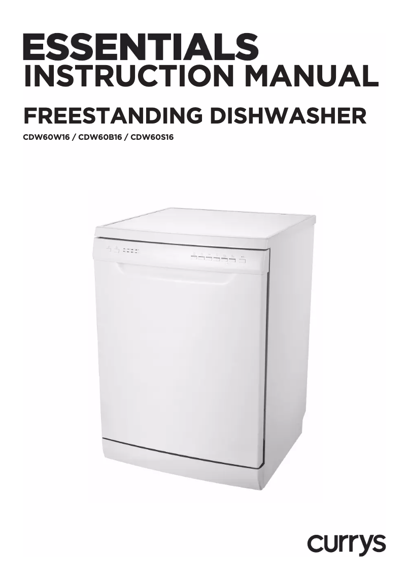 Page 1 of the manual User Manual Currys Essentials CDW60W16