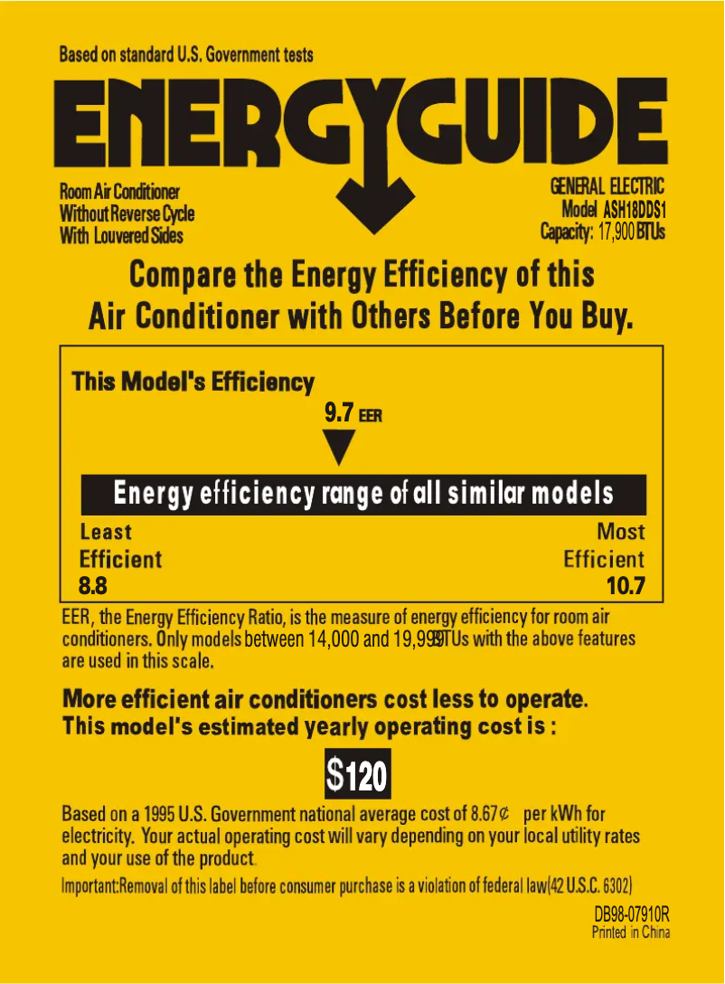 First page image of the manual for ASH18DD