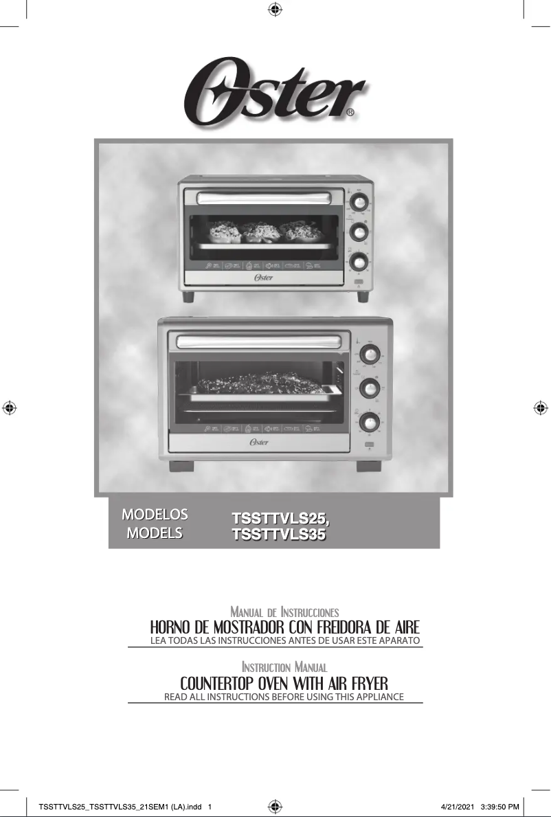 First page image of the manual for TSSTTVLS25