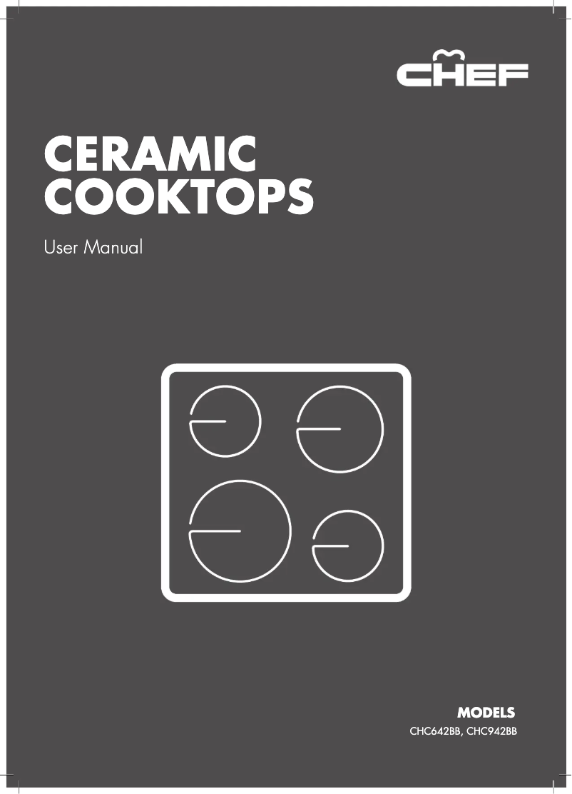 Page 1 of the manual User Manual Chef CHC642BB