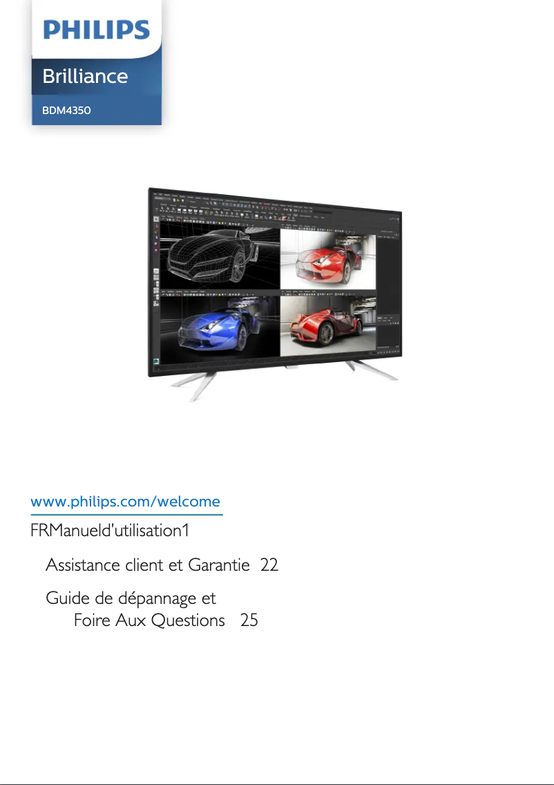 First page image of the manual for BDM4350UC