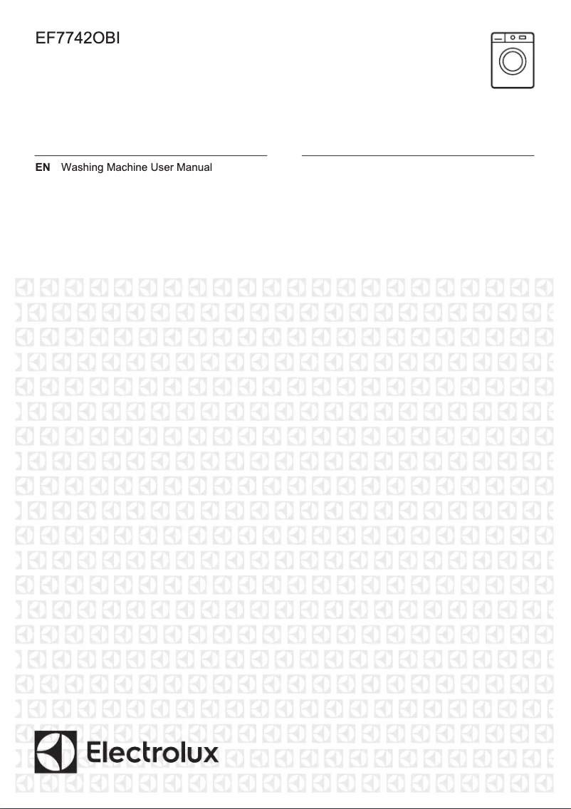 First page image of the manual for EF7742OBI